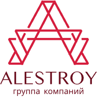 Логотип завода по бетону и аренды спецтехники Alestroy